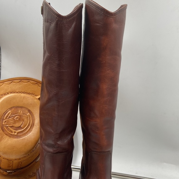 Frye Melissa Button 2 Redwood sz 9 1/2B Boot - Picture 3 of 14